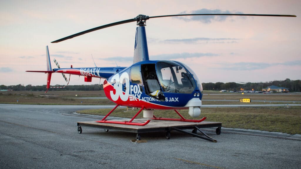 News helicopter R44